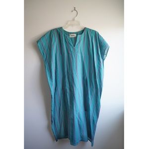 Pietsie turquoise and fuchsia cotton/linen coverup. Size XS.